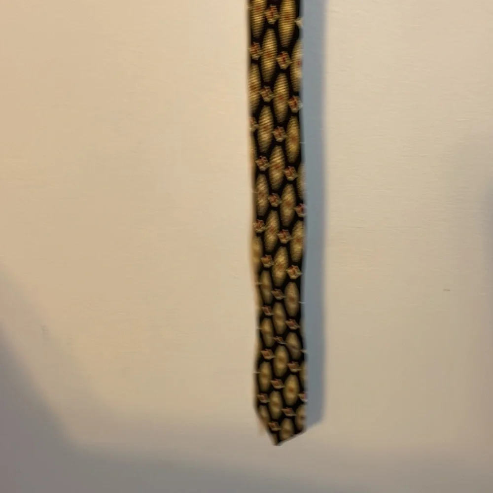 Christian Dior Monsieur Geometric Design Silk Necktie